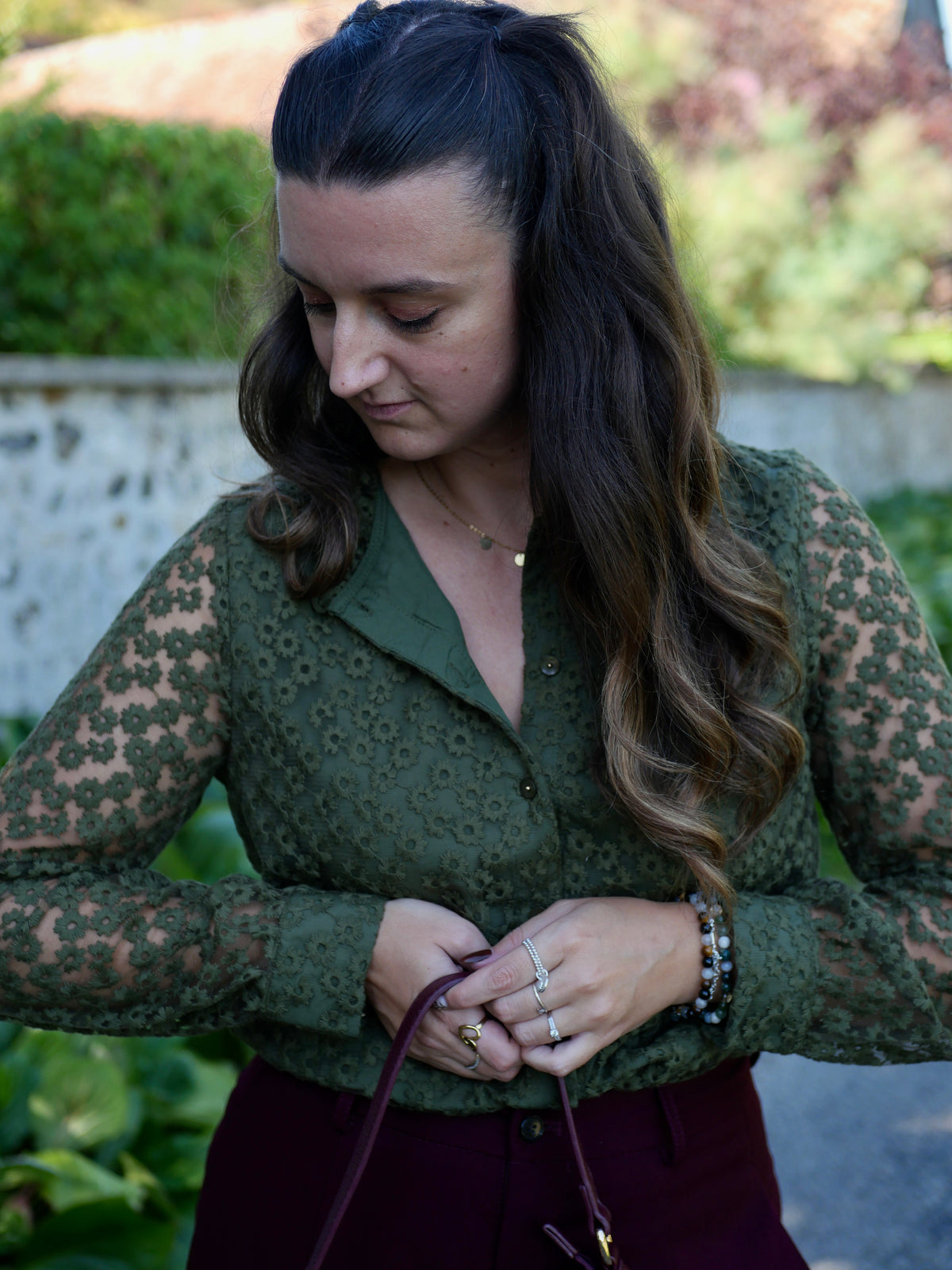 BLOUSE ESMÉE VERT OLIVE