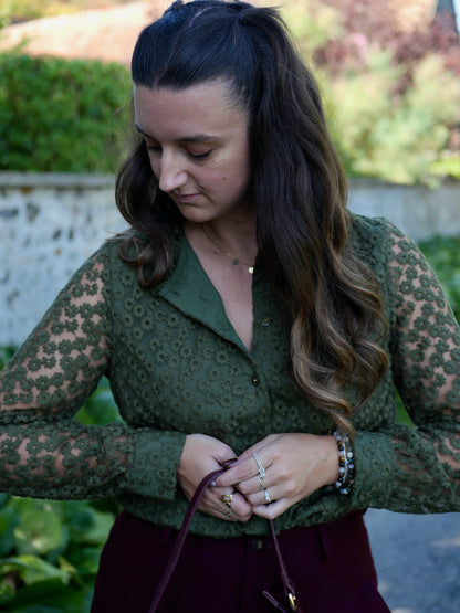 BLOUSE ESMÉE VERT OLIVE