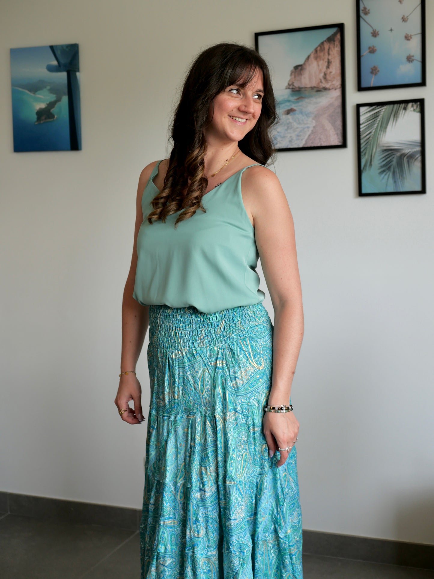 JUPE SIENNA TURQUOISE