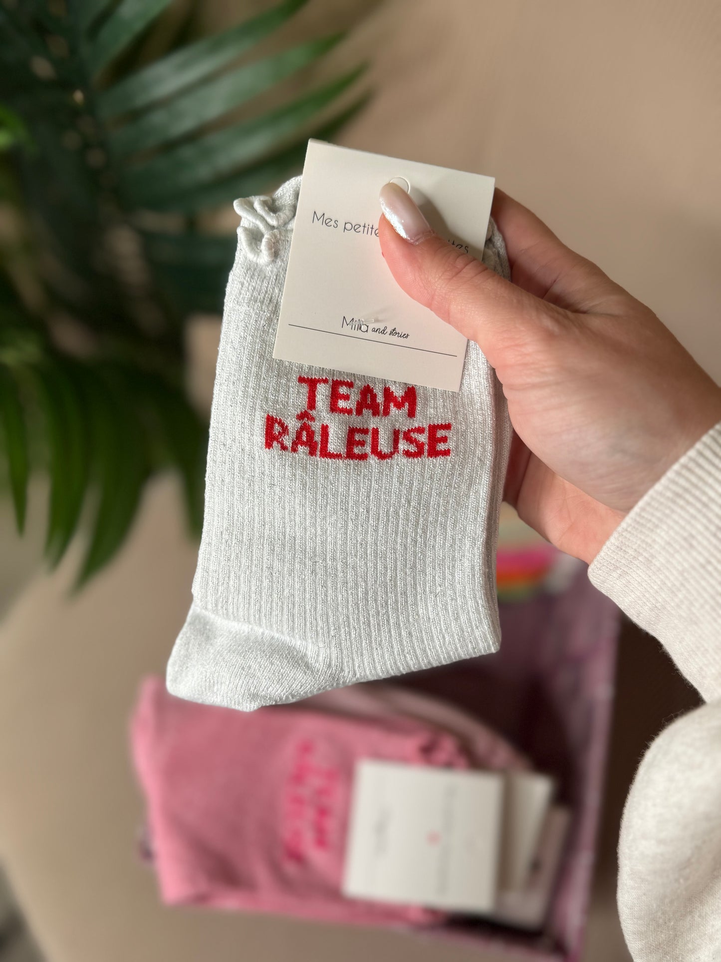 CHAUSSETTES PAILLETÉES TEAM RALEUSE