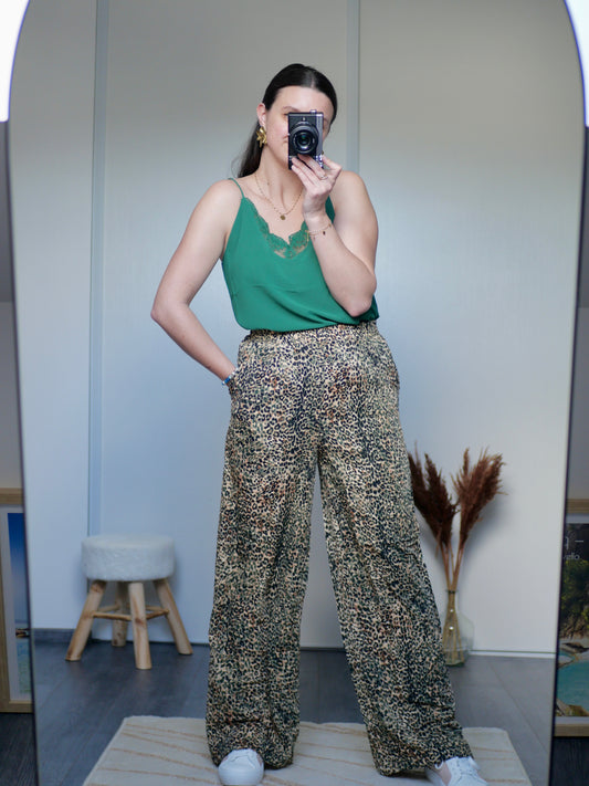 PANTALON LÉOPARD JUNE (PETITE ET GRANDE TAILLE)