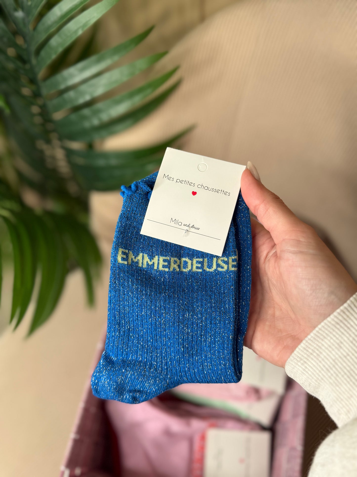 CHAUSSETTES PAILLETÉES EMMERDEUSE