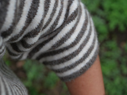PULL ENAÉ BEIGE ET TAUPE