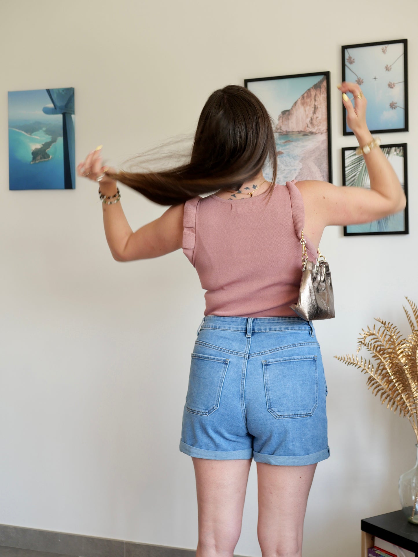 TOP JUSTINE VIEUX ROSE