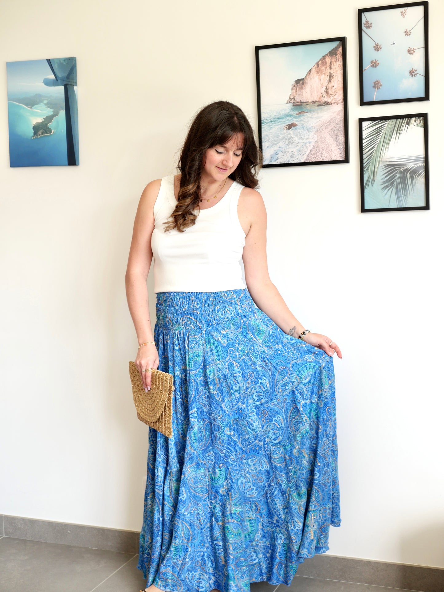 JUPE SIENNA BLEU FONCÉ
