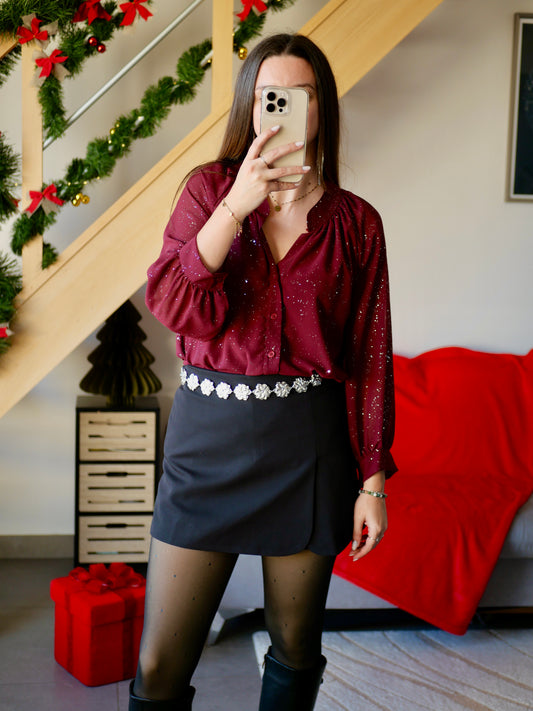 BLOUSE CÉLESTE BORDEAUX