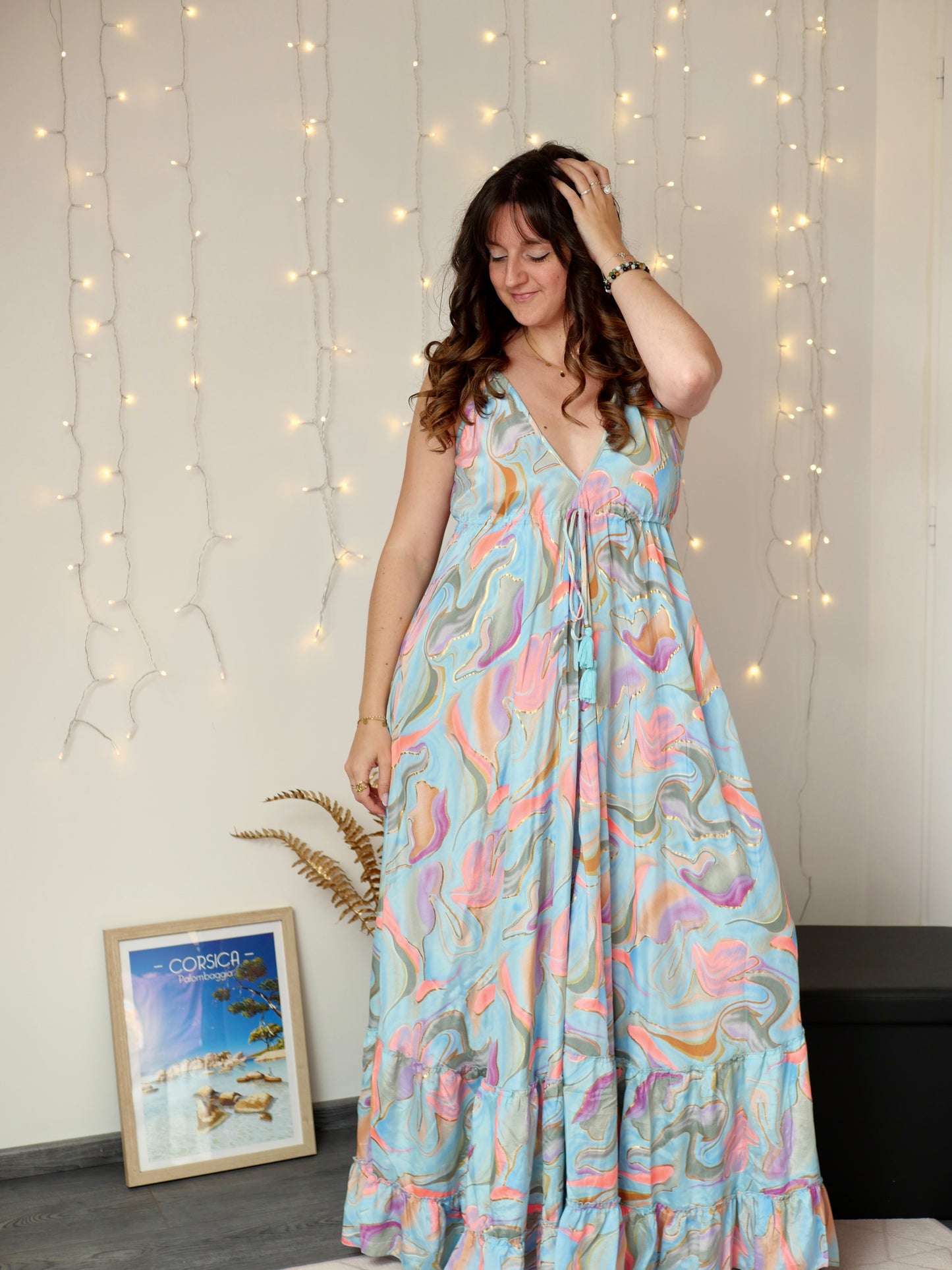 ROBE MADRID PASTEL (PETITE ET GRANDE TAILLE)