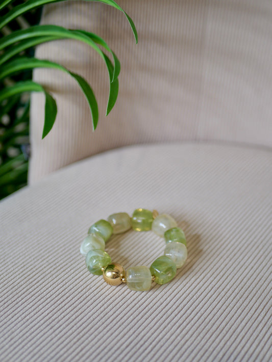 BRACELET ECLIPSE BLANC ET VERT OLIVE