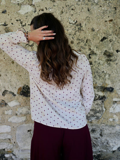 TAUPE BROWN CLARA BLOUSE (PETITE AND PLUS SIZE)