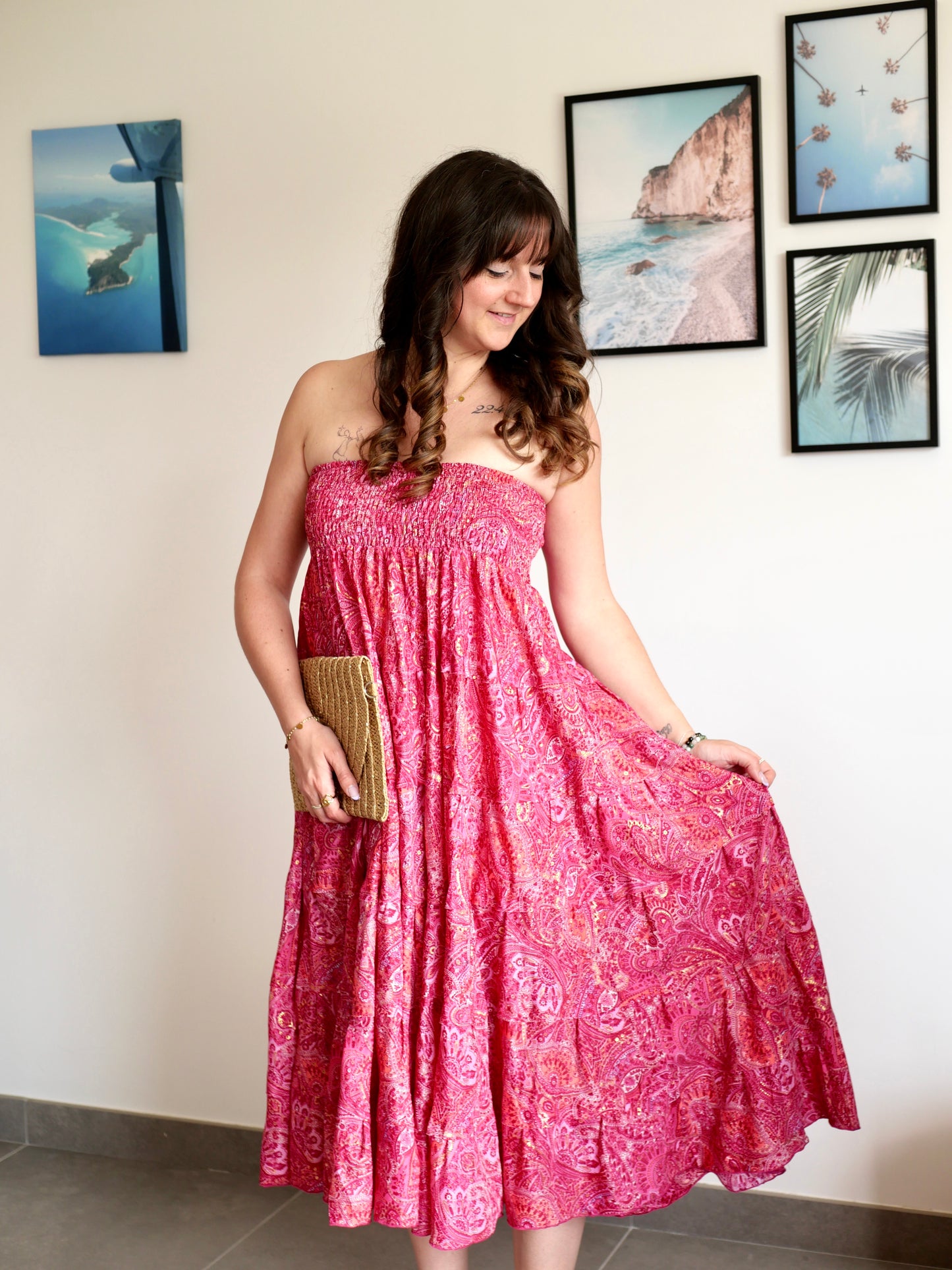 JUPE SIENNA FUCHSIA