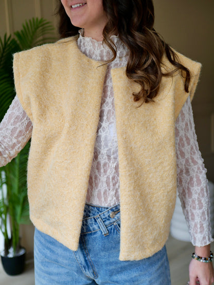 VESTE ZOE JAUNE PALE