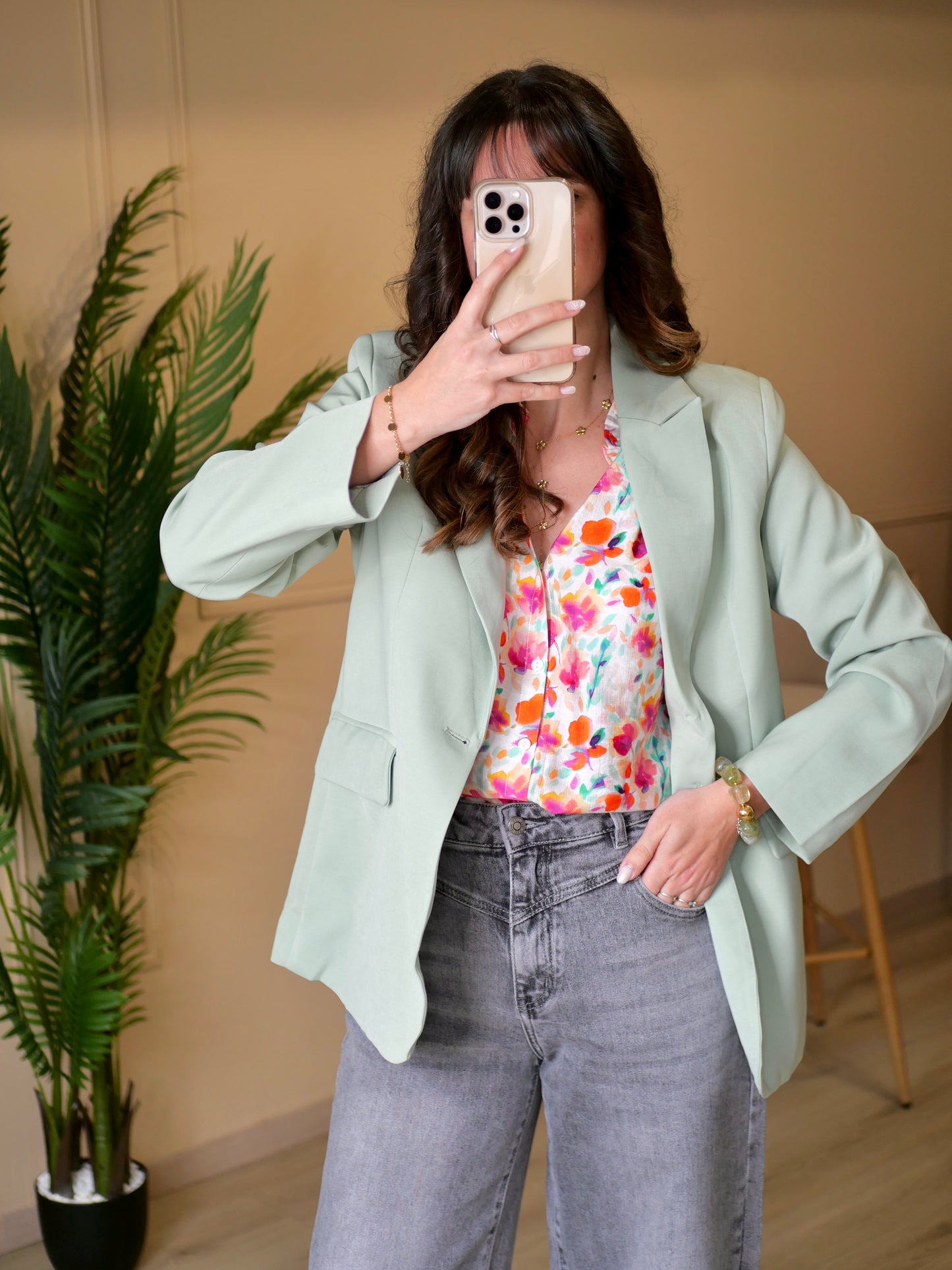 BLAZER AELIA VERT D’EAU