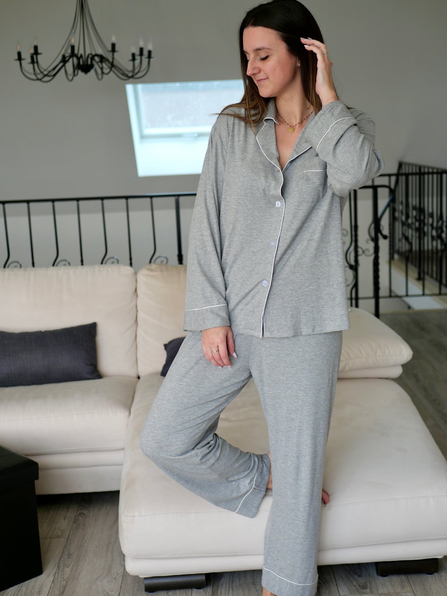 PYJAMA CHÂTEL GRIS