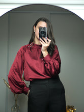 Charger l&#39;image dans la galerie, BLOUSE AIMÉE BORDEAUX
