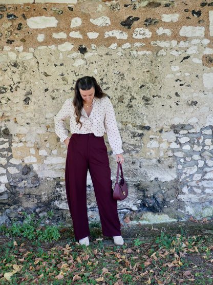 PANTALON JONA BORDEAUX
