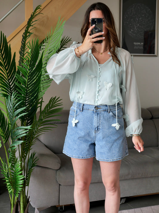 BLOUSE PAPILLON
