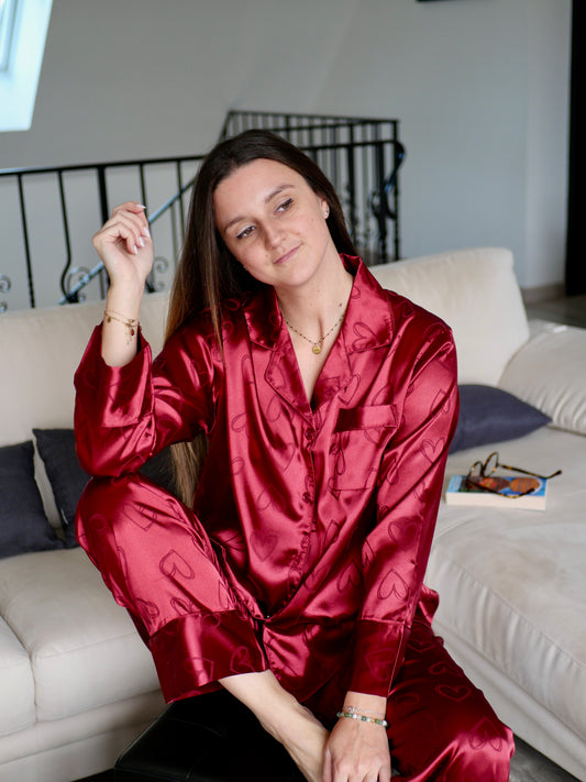 PYJAMA MEGÈVE BORDEAUX