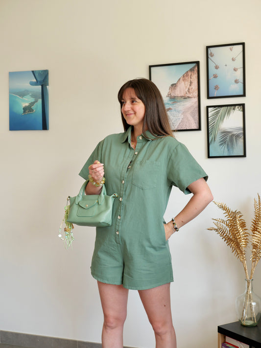 COMBISHORT JADE KAKI (PETITE ET GRANDE TAILLE)