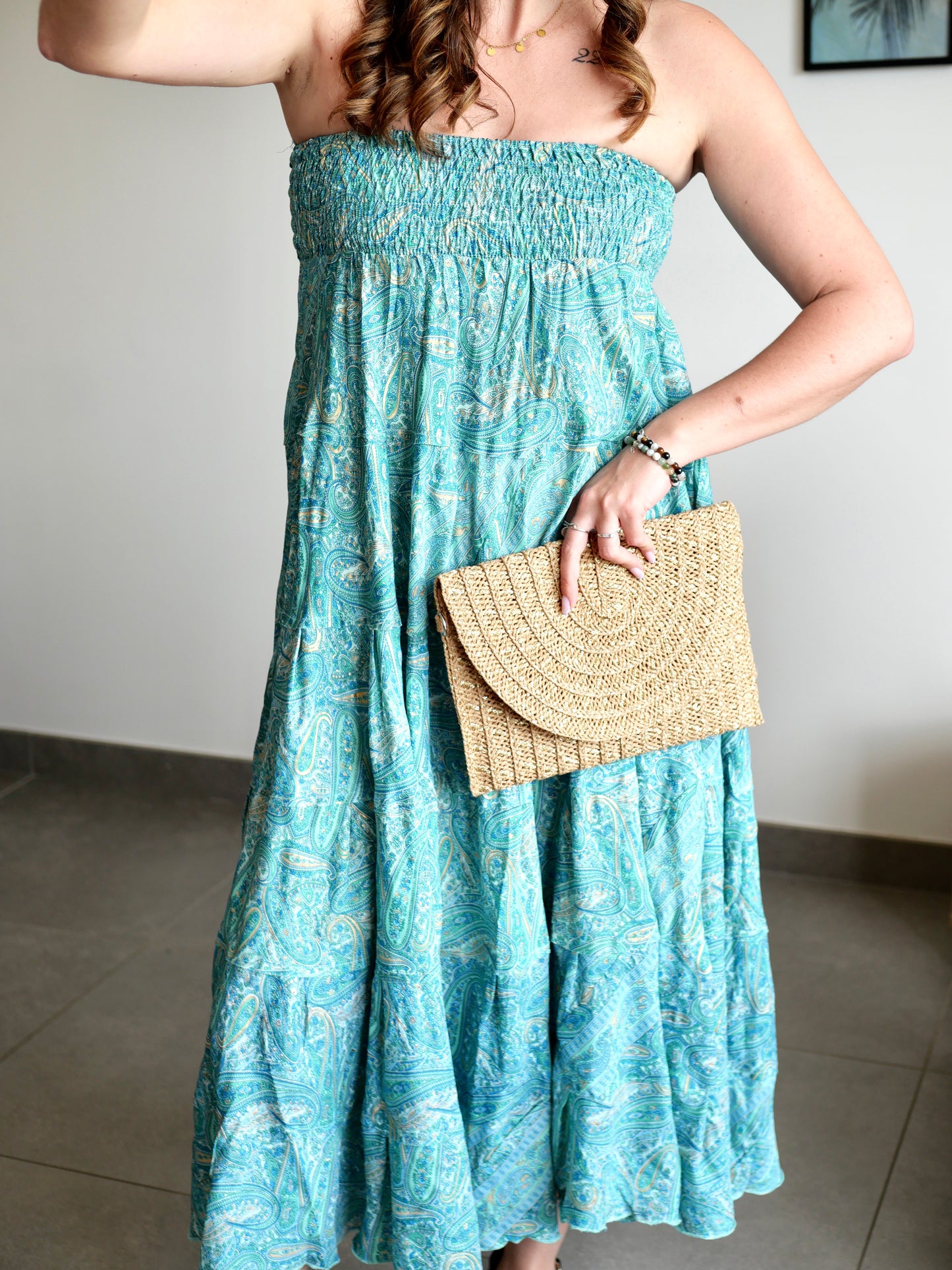 JUPE SIENNA TURQUOISE