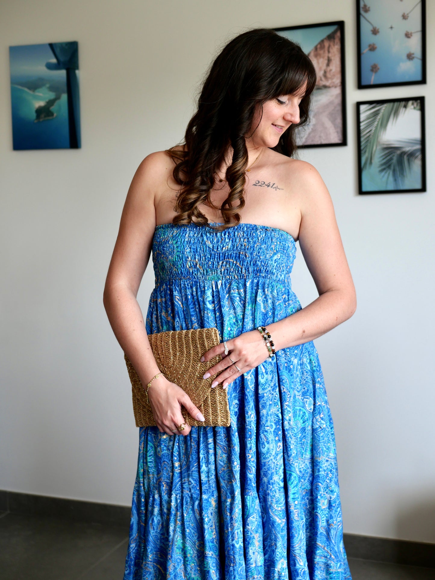JUPE SIENNA BLEU FONCÉ