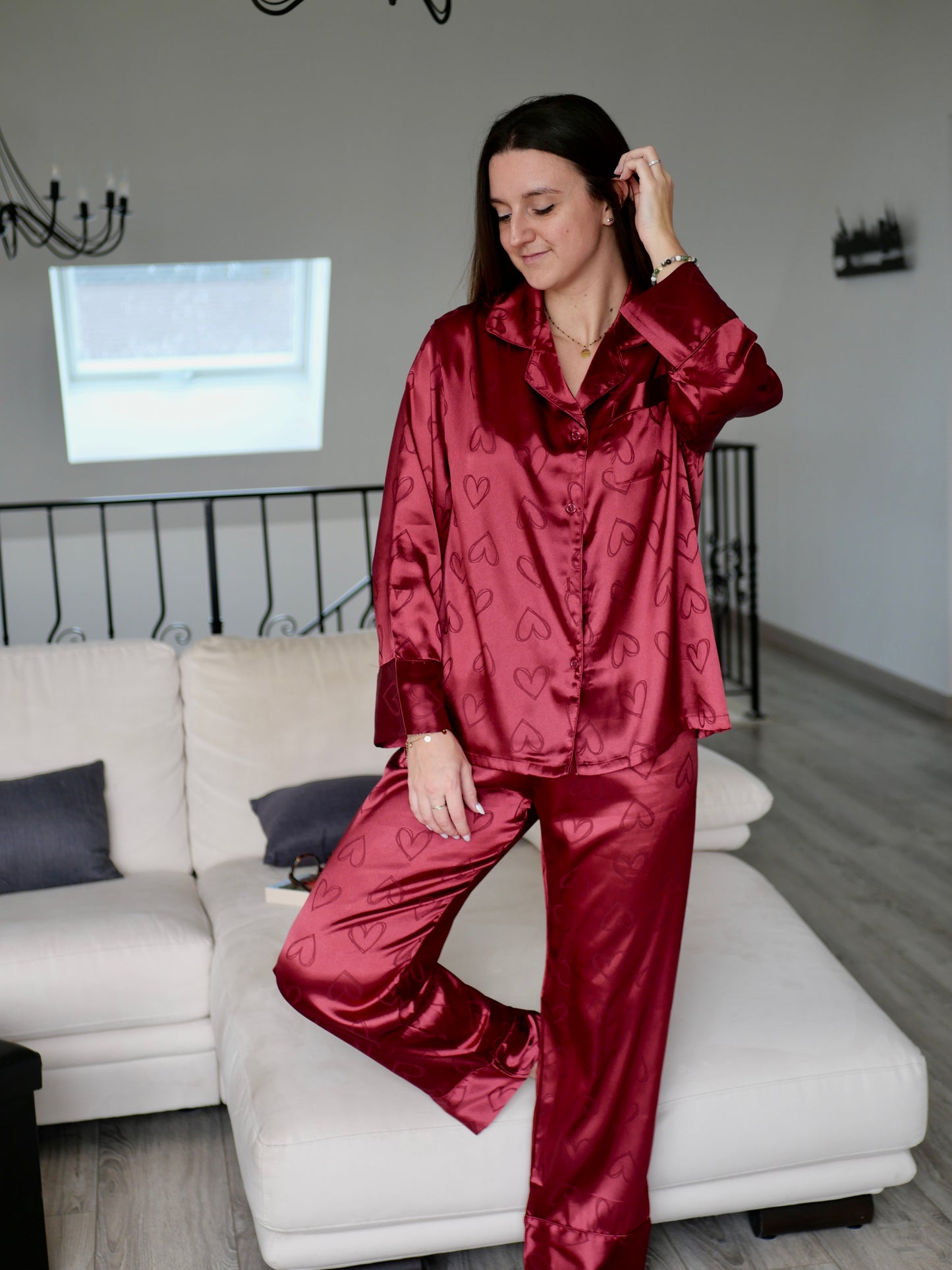 PYJAMA MEGÈVE BORDEAUX