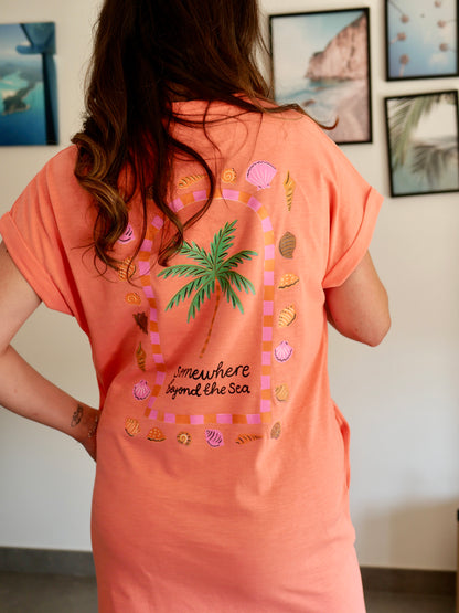 ROBE PALMIER CORAIL