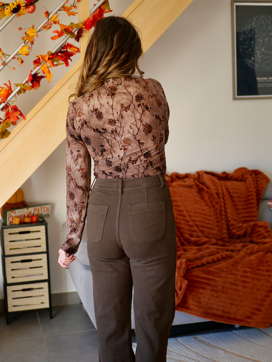 JEANS ALICIA CHOCOLAT