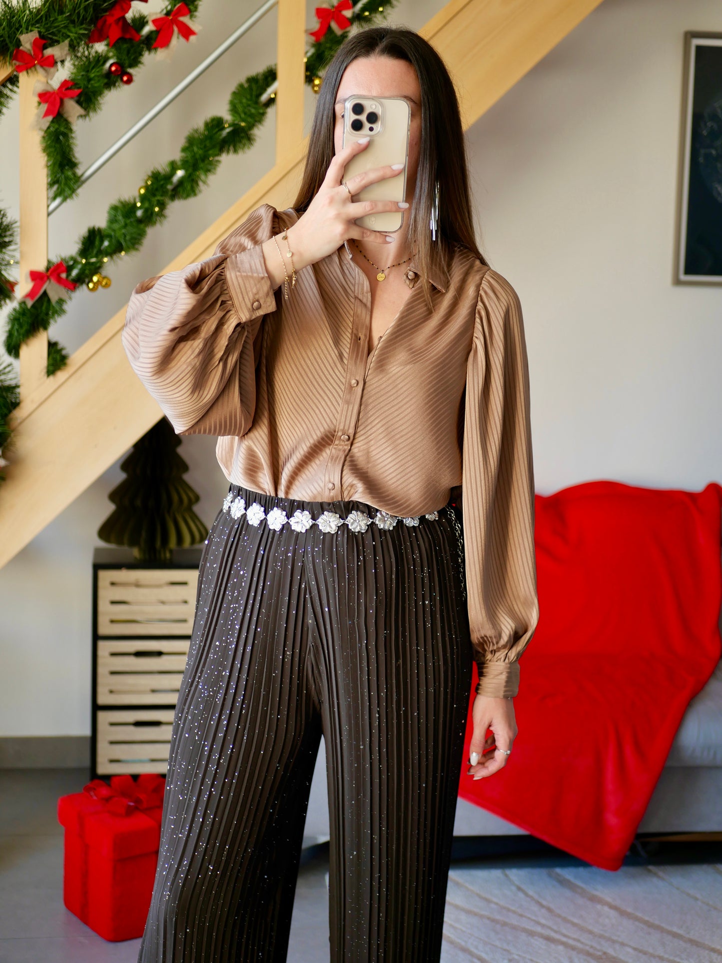PANTALON NOÉ CHOCOLAT (PETITE ET GRANDE TAILLE)
