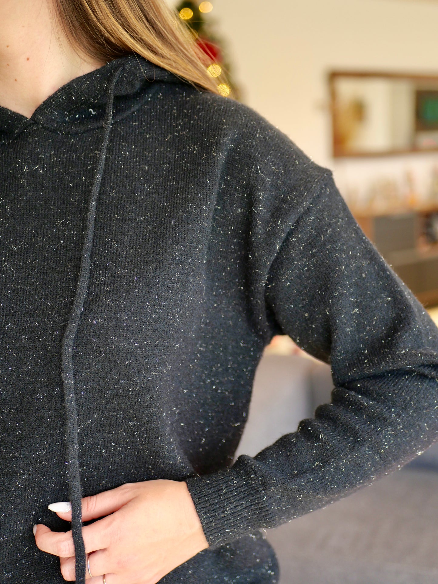 PULL CHAMBÉRY NOIR PAILLETÉ