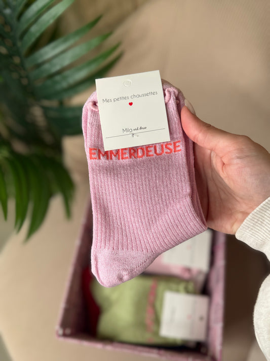 CHAUSSETTES PAILLETÉES EMMERDEUSE