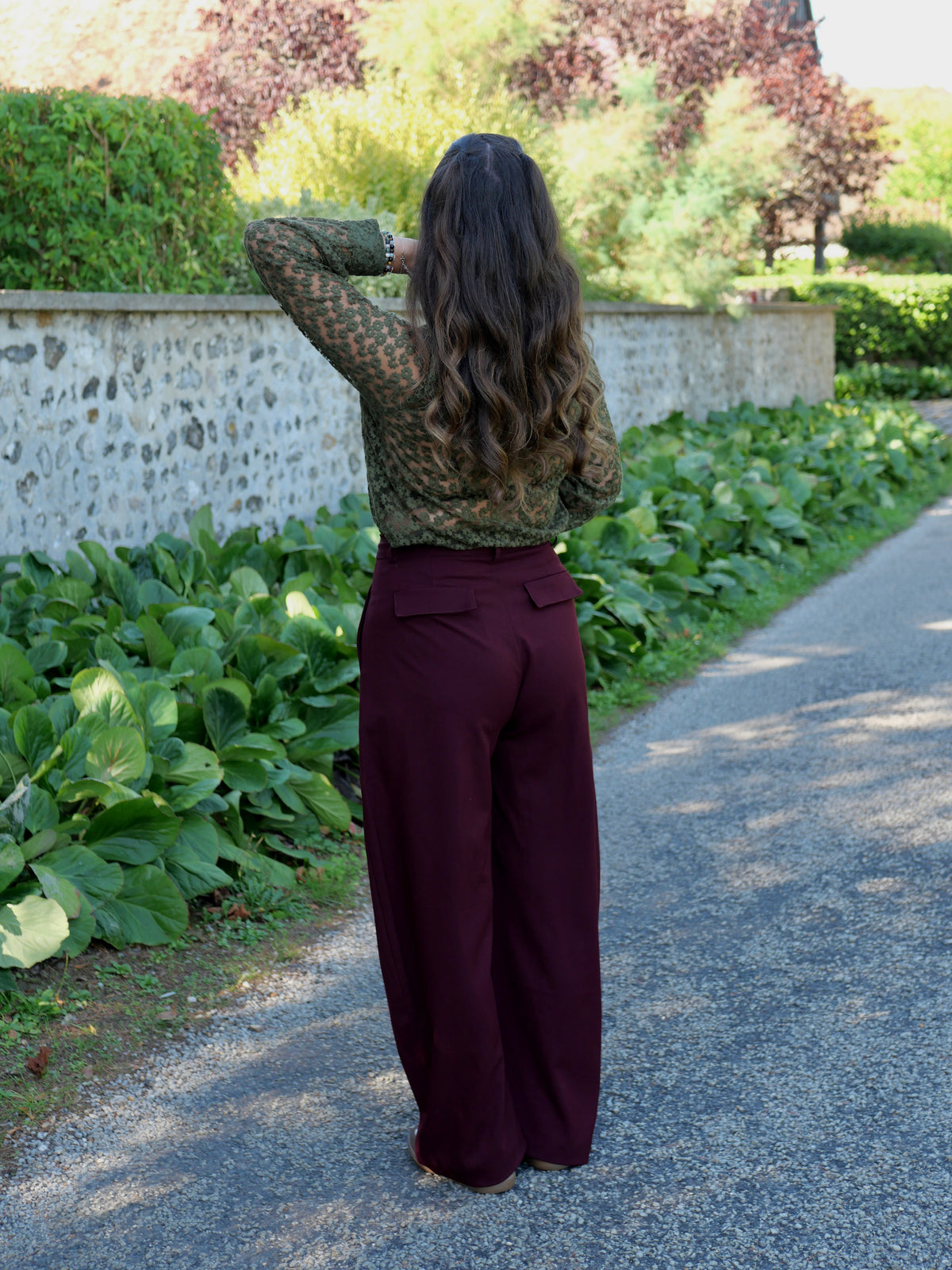 PANTALON JONA BORDEAUX