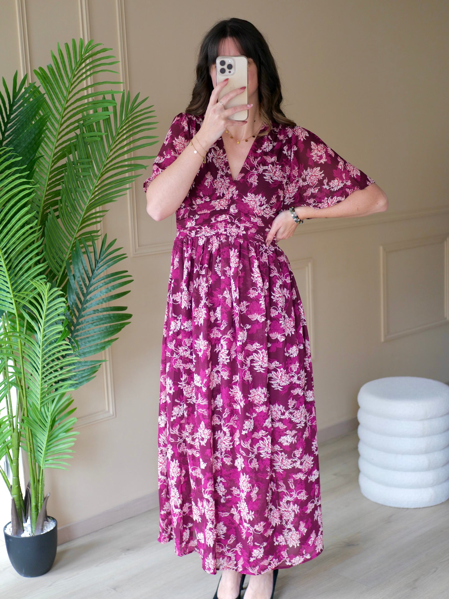 ROBE LONGUE ELIA (PETITE ET GRANDE TAILLE)