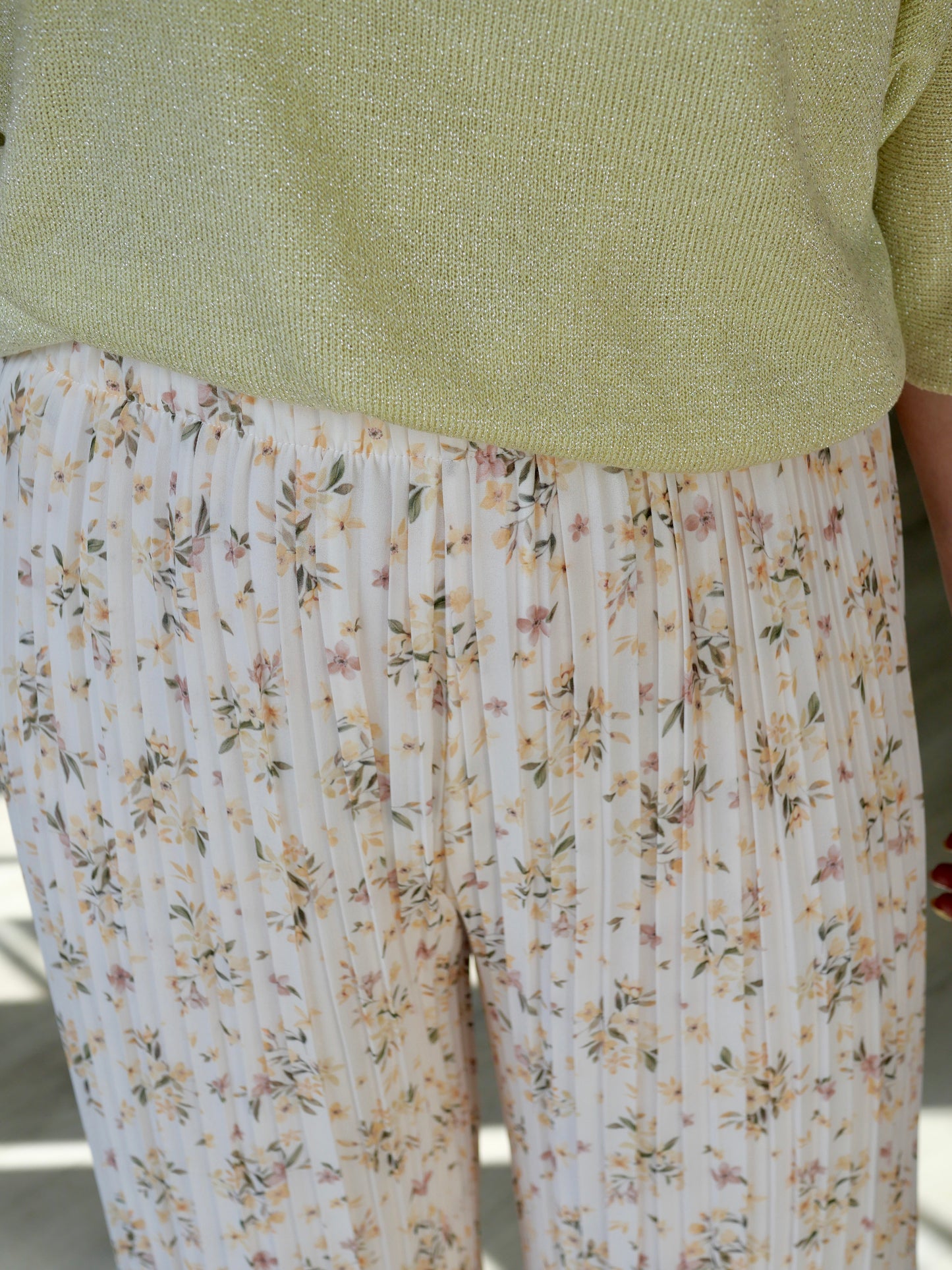 PANTALON GABRIELLE FLEURIE (PETITE ET GRANDE TAILLE)