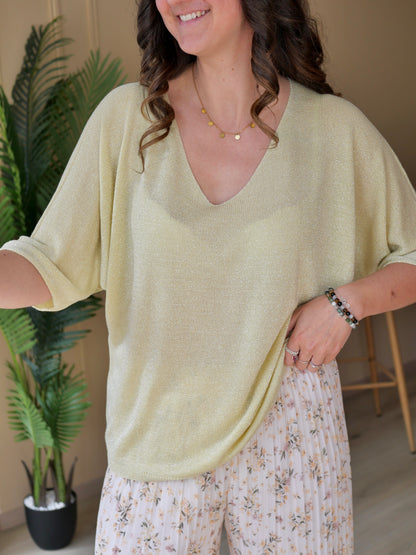 TOP VIVIANA JAUNE VANILLE