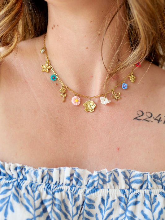 COLLIER FLEURS