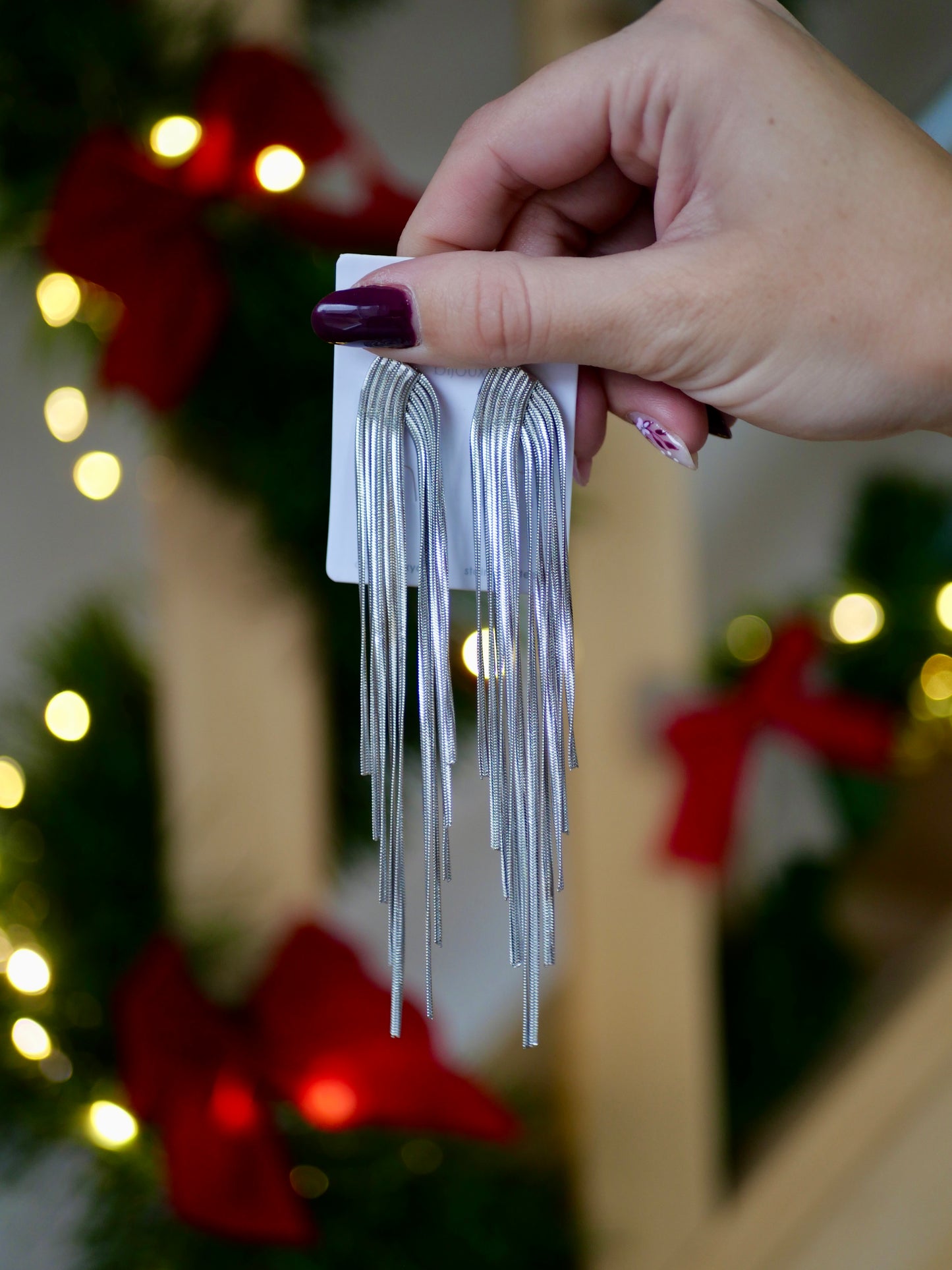 BOUCLE D'OREILLES NEW YEAR'S ARGENT