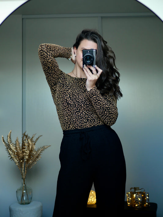 BODY LÉOPARD DOS NU