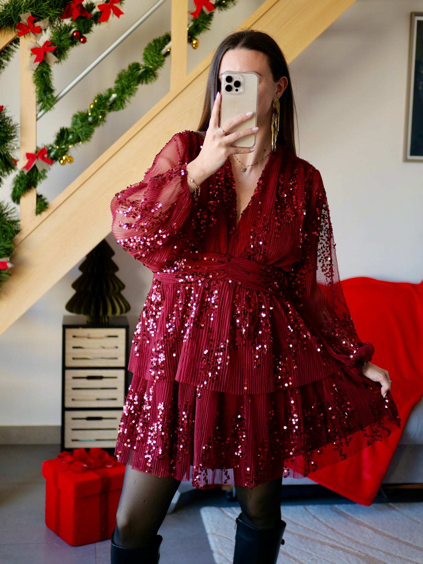 ROBE SANTA BORDEAUX