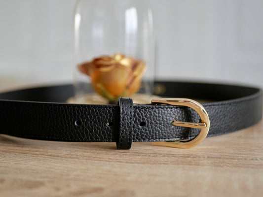 CEINTURE NOIR EN CUIR