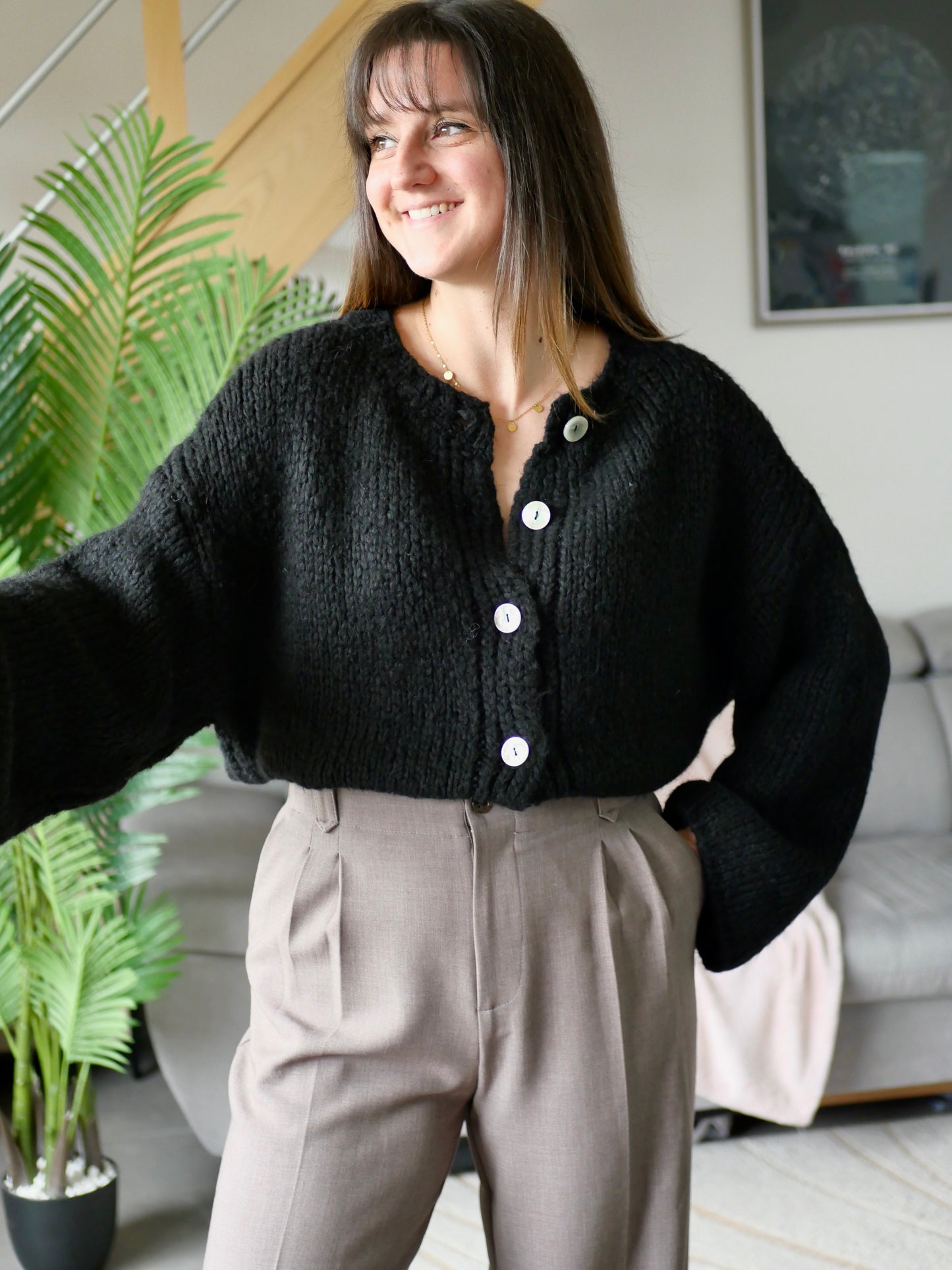 GILET ELIO NOIR (PETITE ET GRANDE TAILLE)