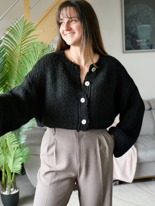 GILET ELIO NOIR (PETITE ET GRANDE TAILLE)