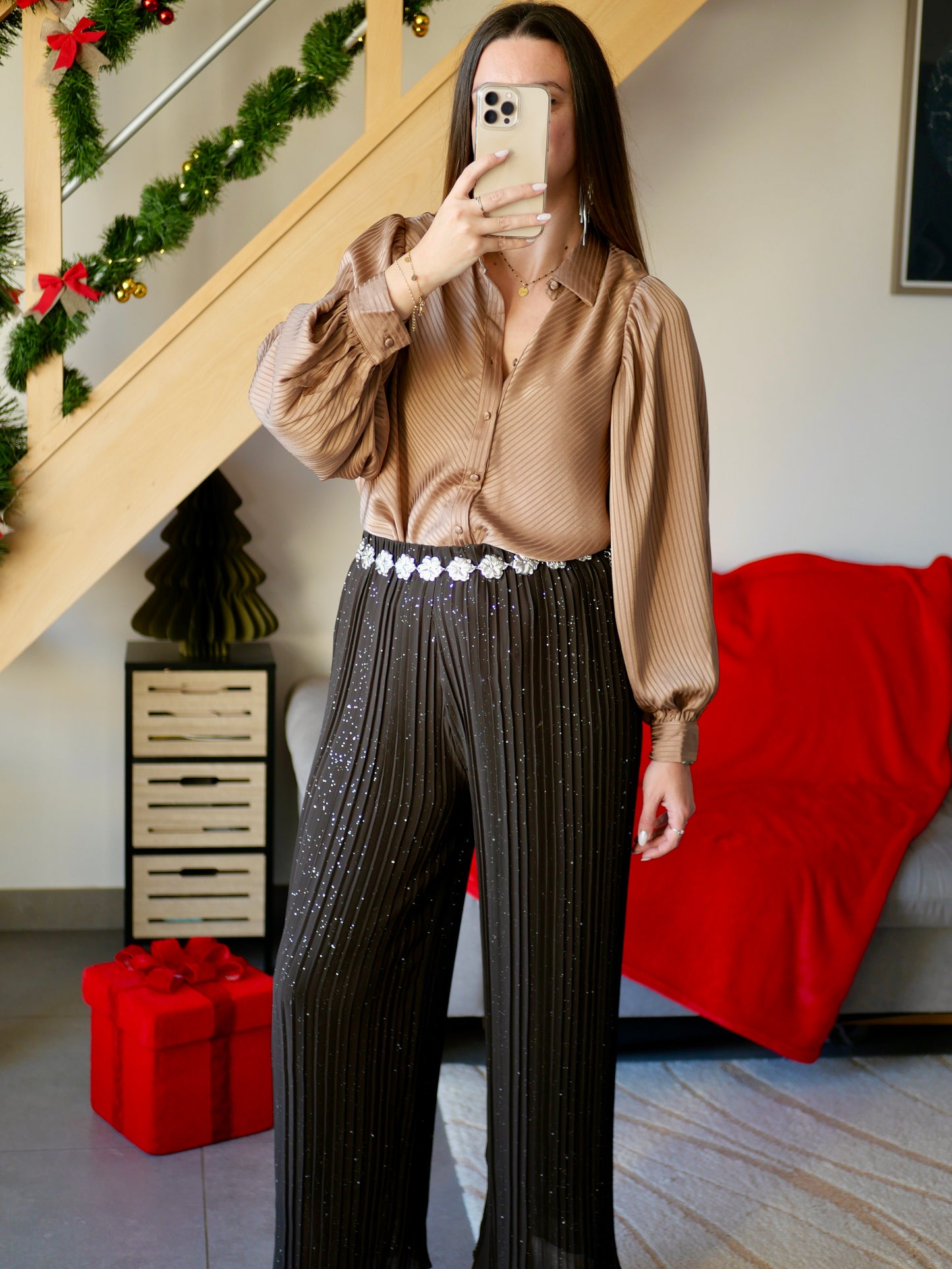PANTALON NOÉ CHOCOLAT (PETITE ET GRANDE TAILLE)