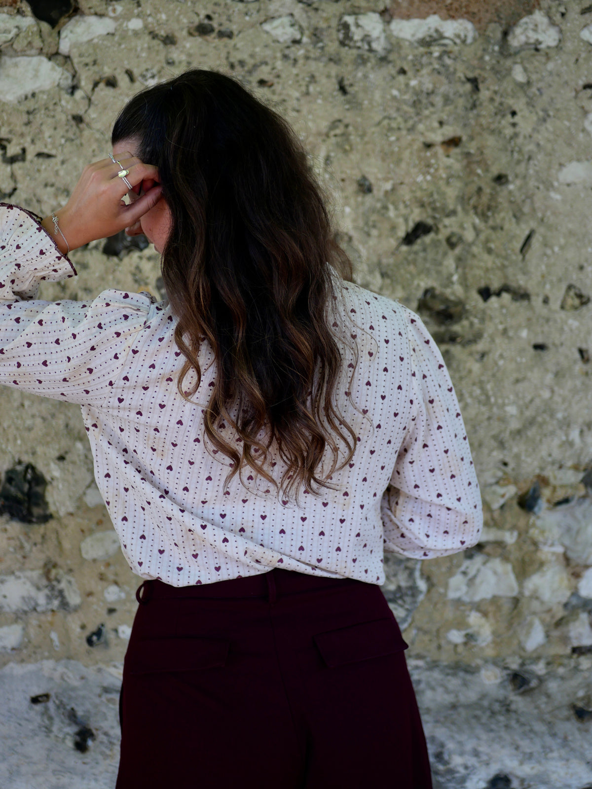 TAUPE BROWN CLARA BLOUSE (PETITE AND PLUS SIZE)