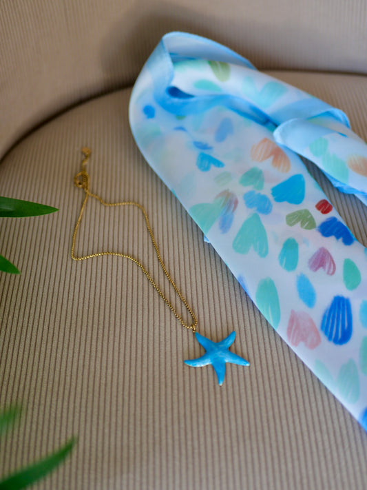 COLLIER ETOILE BLEU