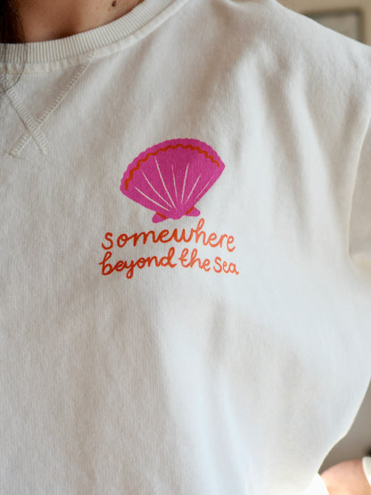 SWEAT PALMIER BLANC