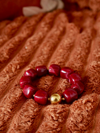 BRACELET ZOE BORDEAUX