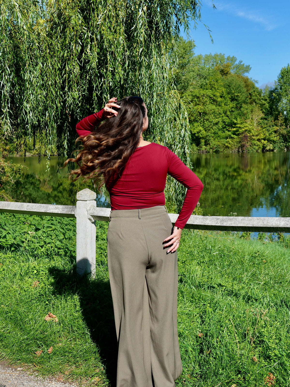 TOP LINA BORDEAUX FONCÉ