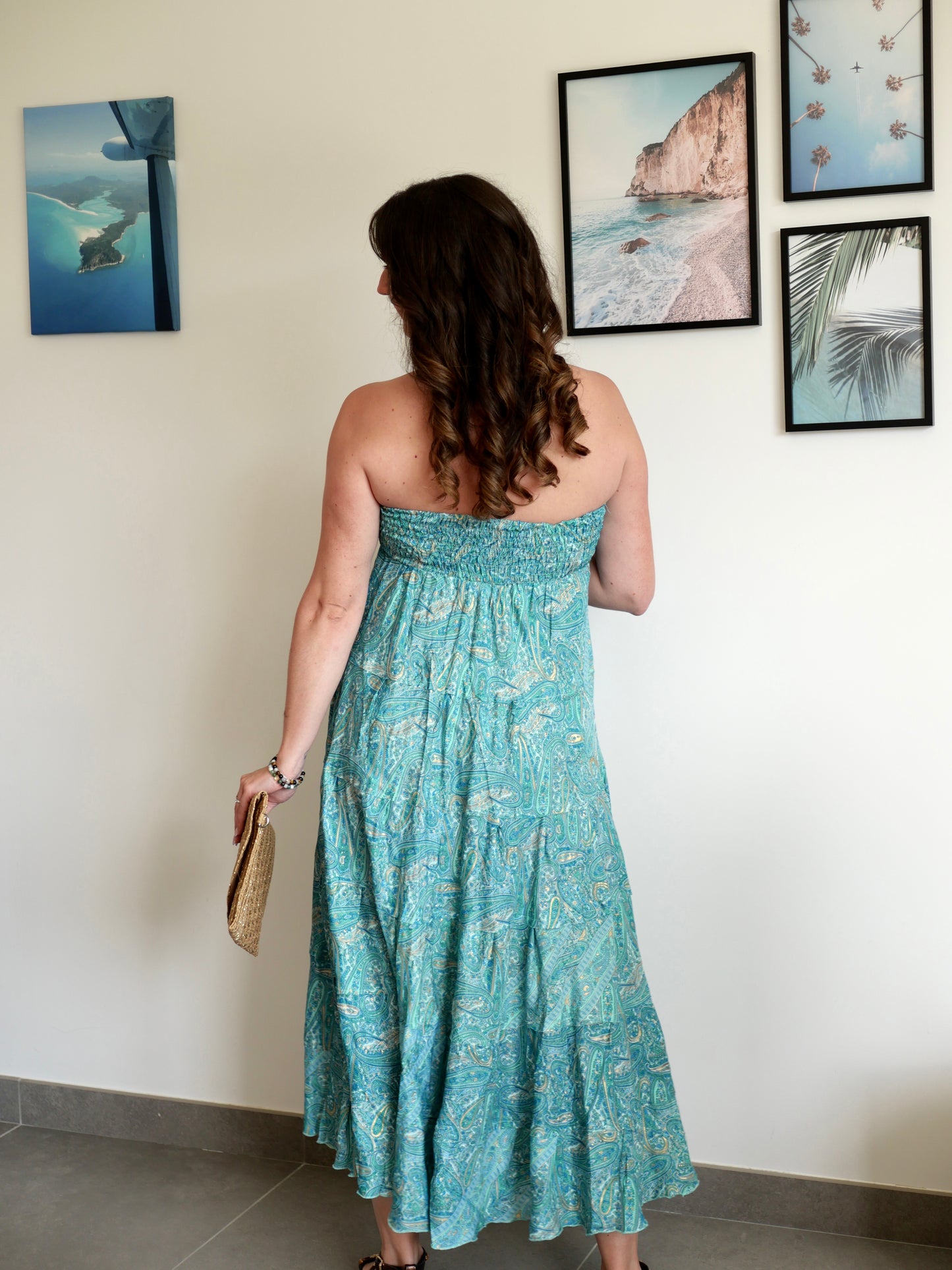 JUPE SIENNA TURQUOISE