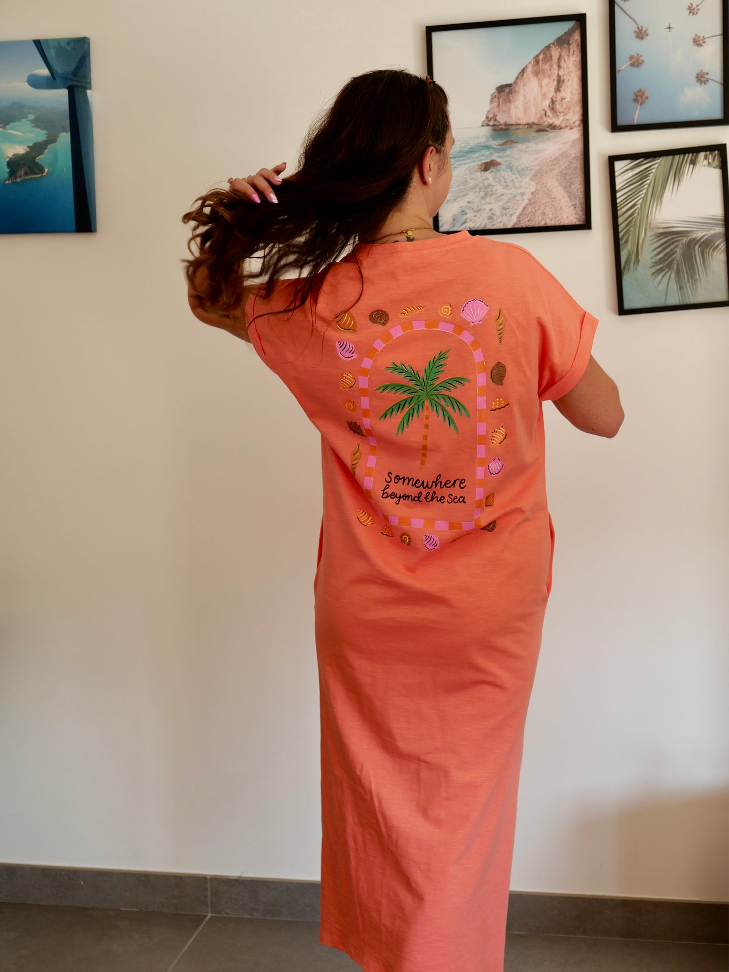 ROBE PALMIER CORAIL