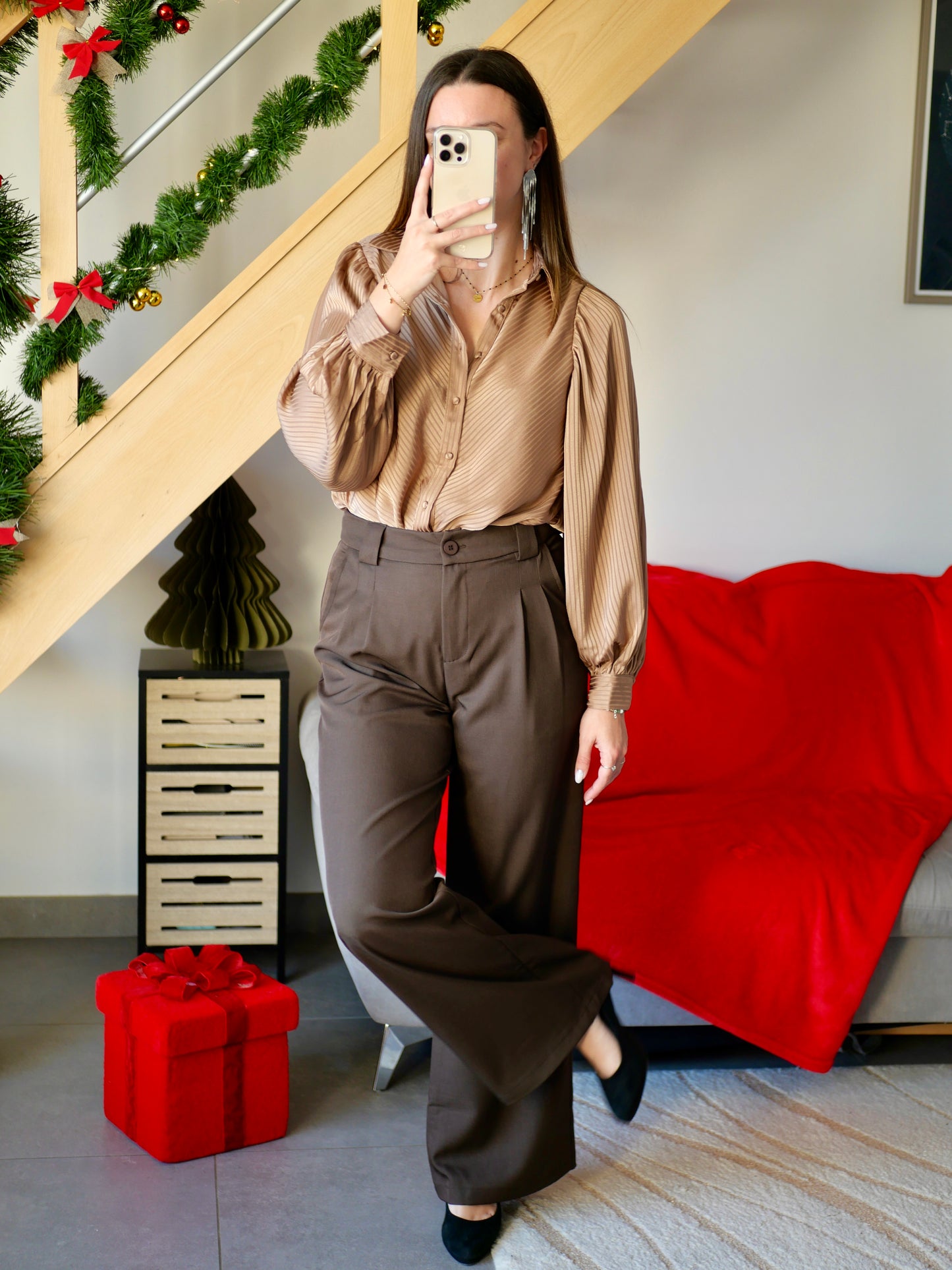 PANTALON SOLINE CHOCOLAT